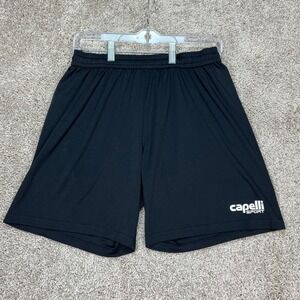 Capelli Sport Shorts Mens Small Black CS-Dry Performance Athletic Elastic Waist
